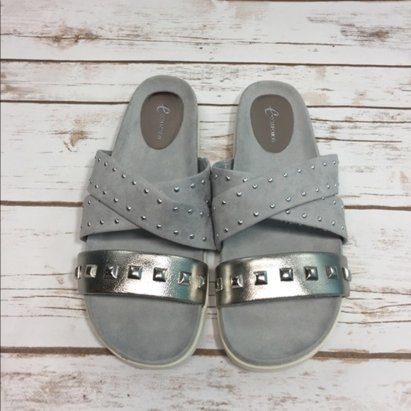 Easy Spirit Strappy Slide Sandals, 7.5 Wide M US - Picture 1 of 8